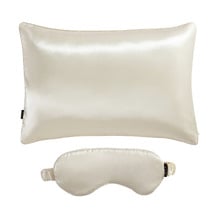 2 Piece Silk Pillowcase & Eye Mask Set
